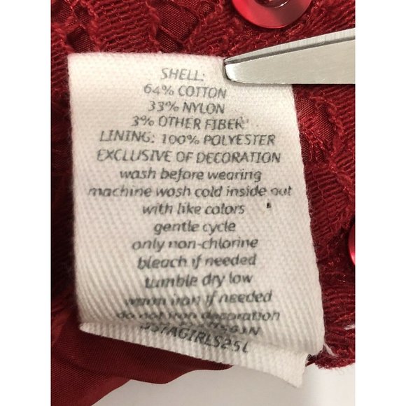 NWT Starting Out Baby Girl 2 piece‎ Holiday 9 months Red Lace Top White Leggings - Picture 9 of 9